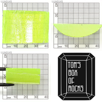 Lab-Grown LuAG Garnet – Intense UV Reactive Gemstone Rough