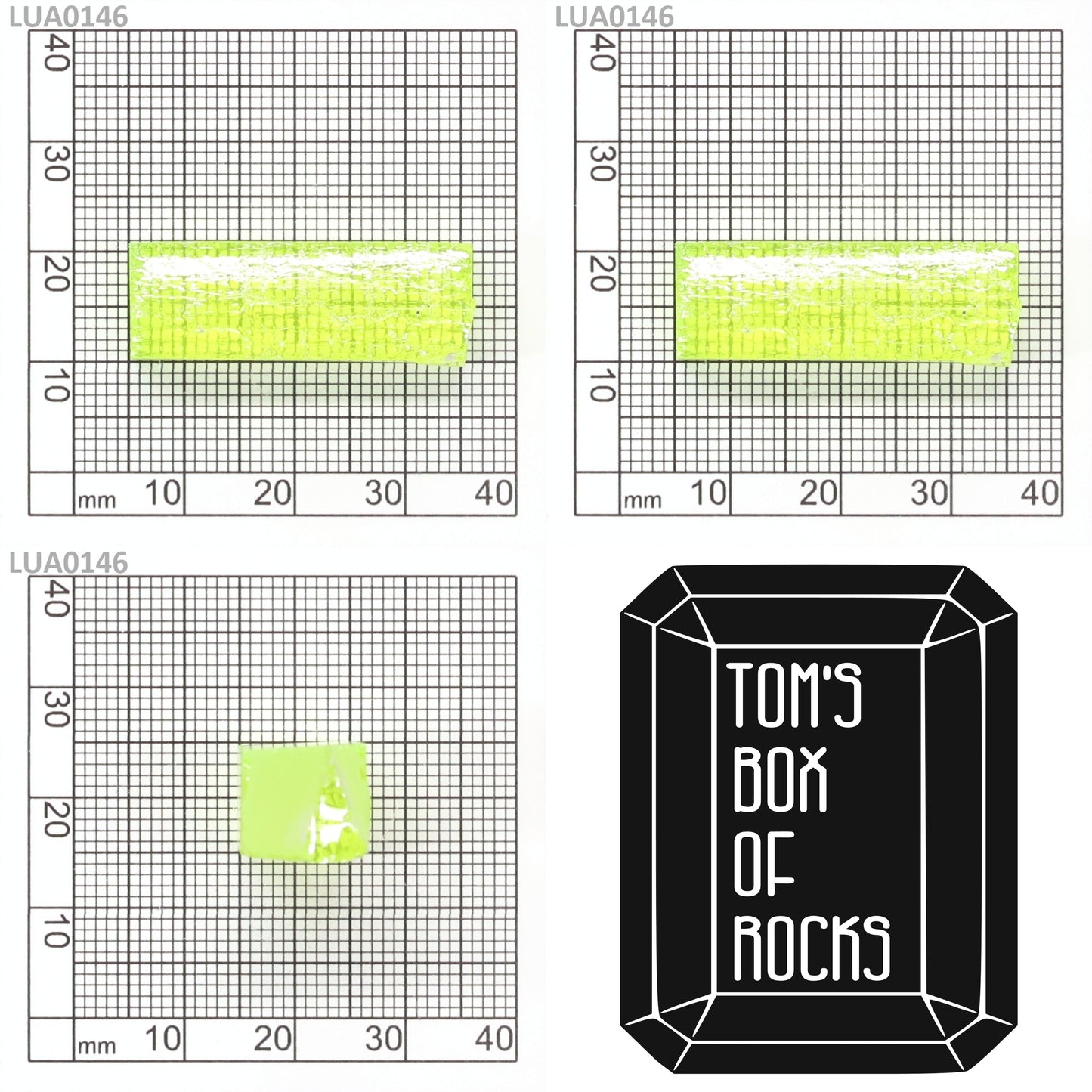 Lab-Grown LuAG Garnet – Intense UV Reactive Gemstone Rough