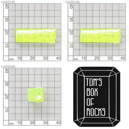 Lab-Grown LuAG Garnet – Intense UV Reactive Gemstone Rough