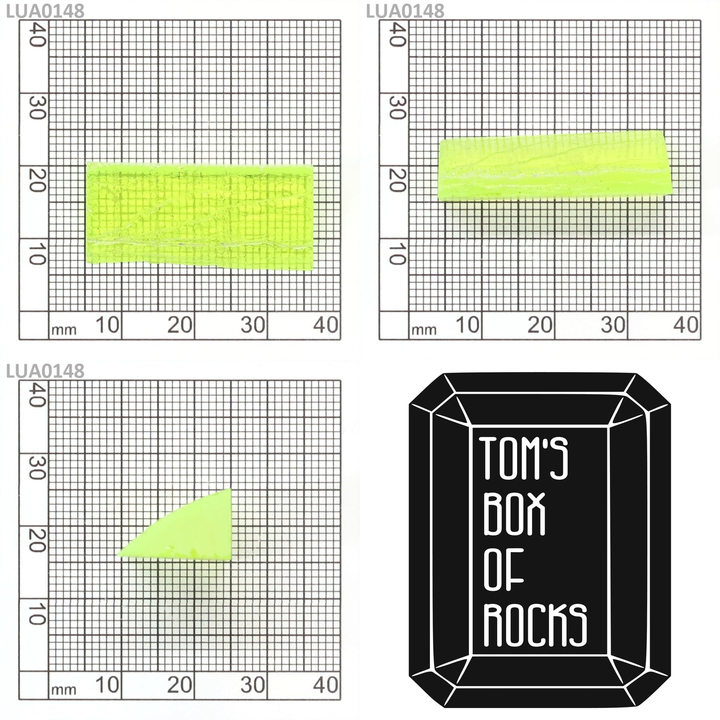Lab-Grown LuAG Garnet – Intense UV Reactive Gemstone Rough
