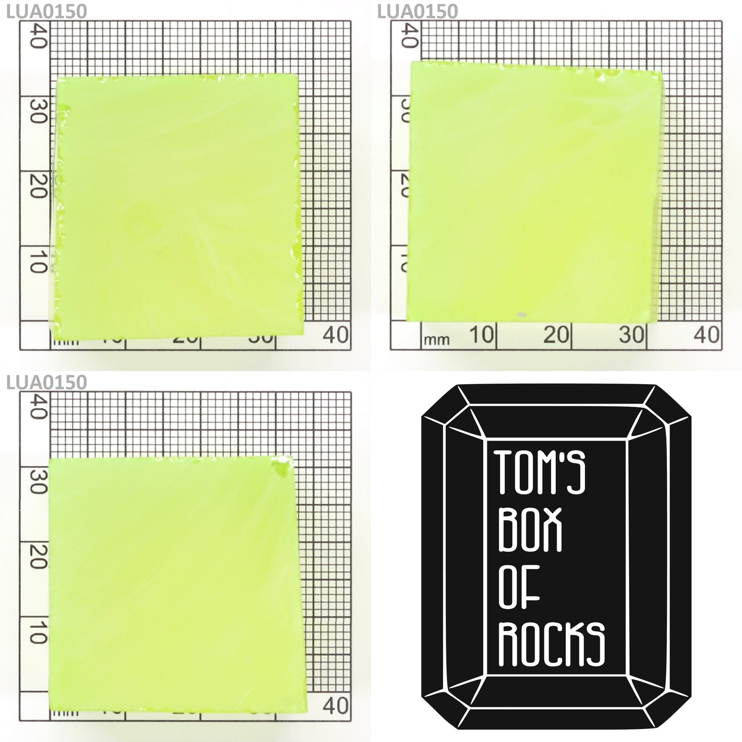 Lab-Grown LuAG Garnet – Intense UV Reactive Gemstone Rough