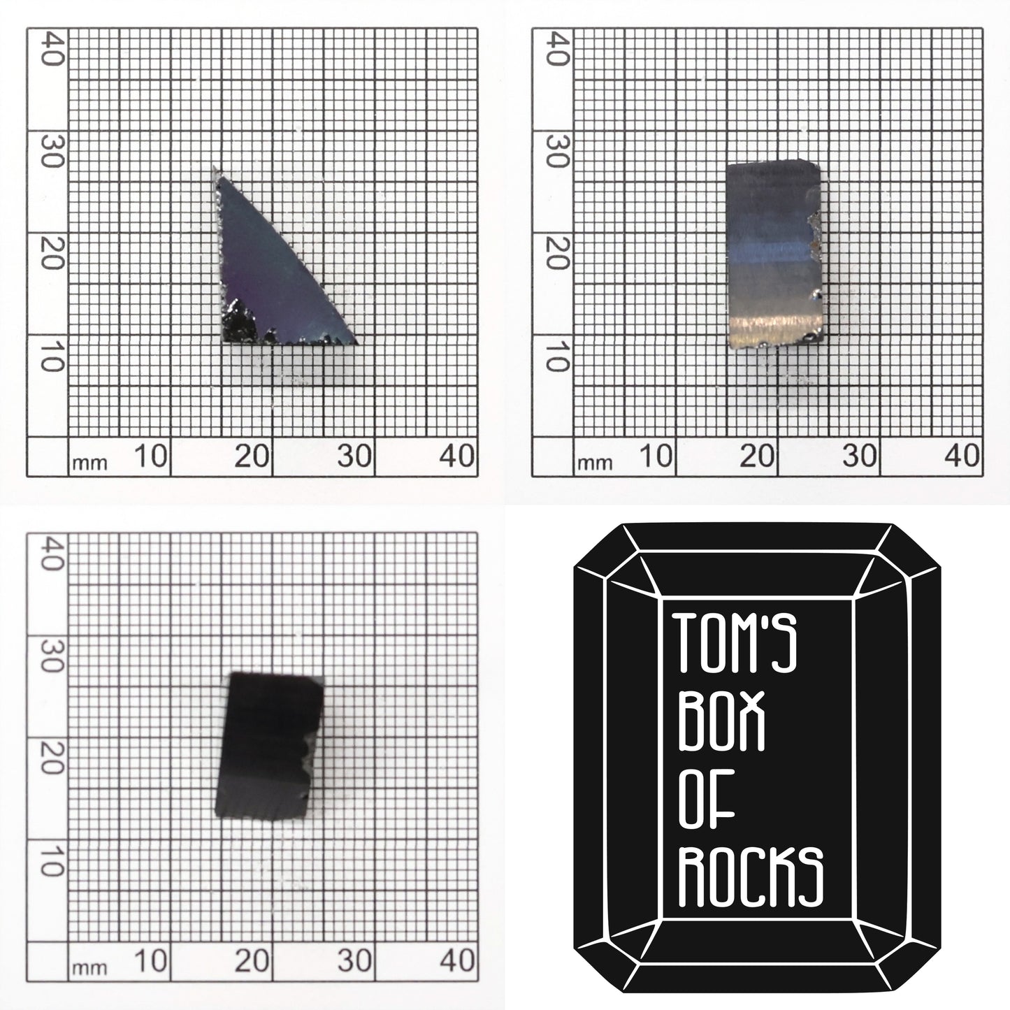 Black Moissanite - Grade A - Faceting Rough