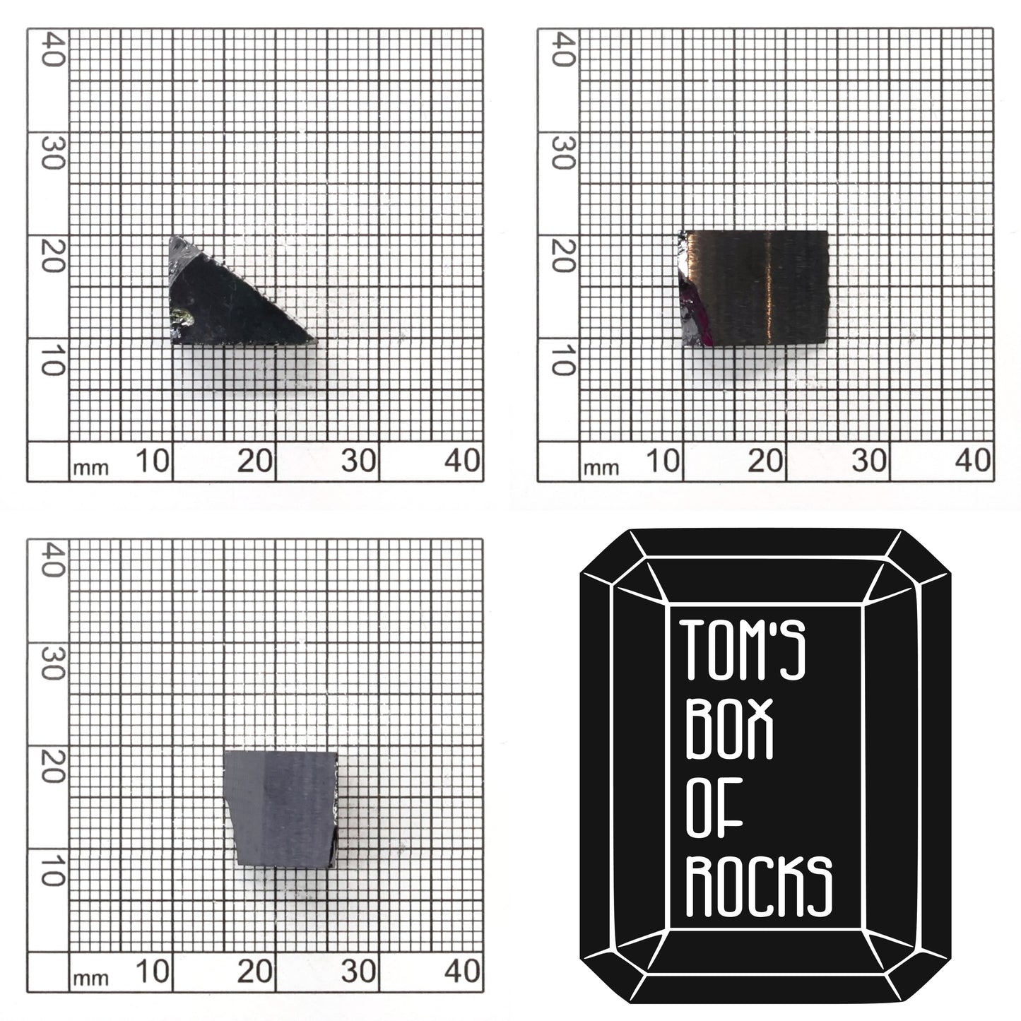 Black Moissanite - Grade A - Faceting Rough