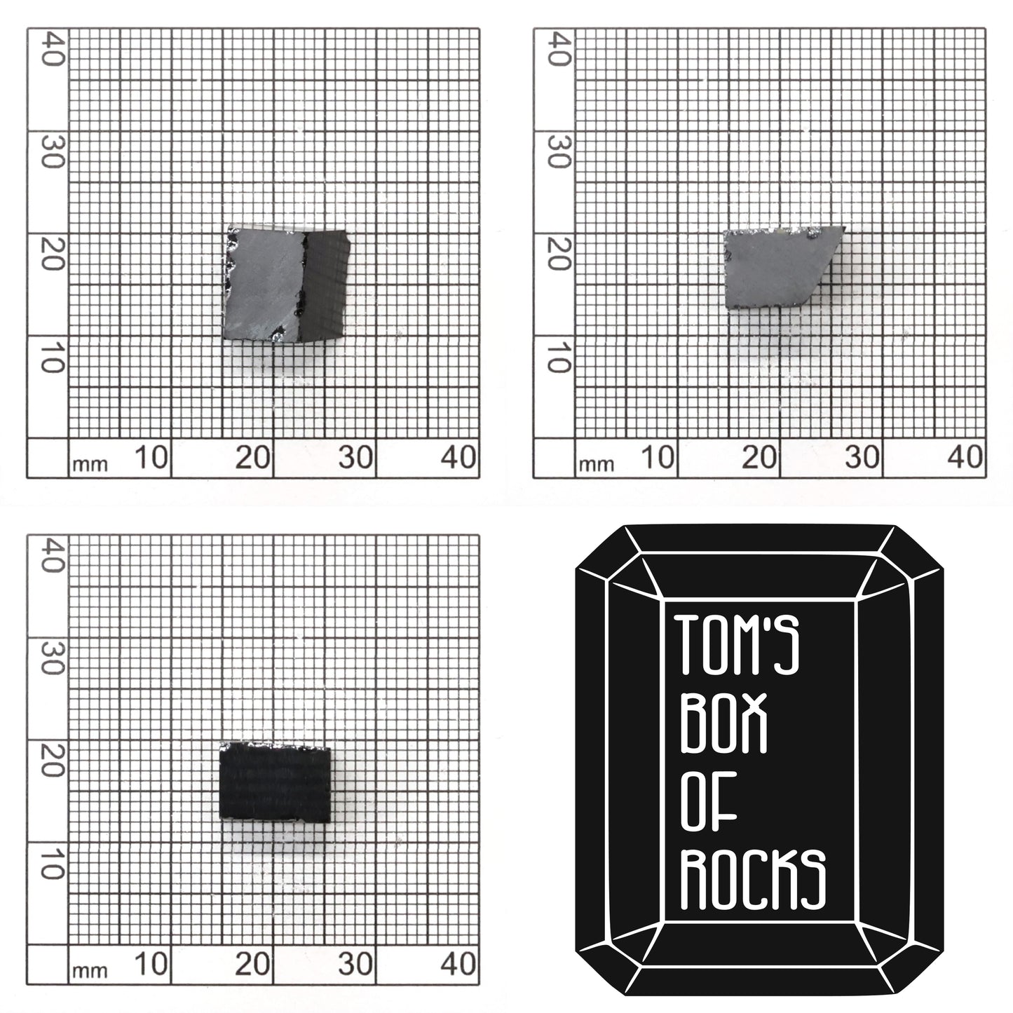 Black Moissanite - Grade A - Faceting Rough