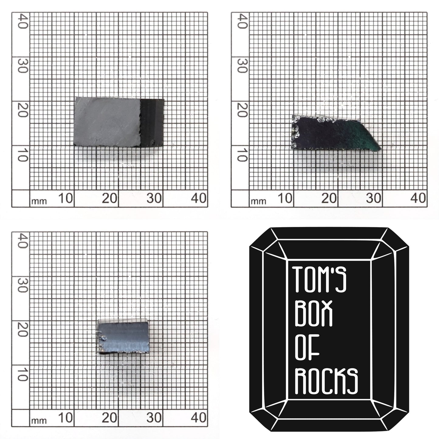 Black Moissanite - Grade A - Faceting Rough