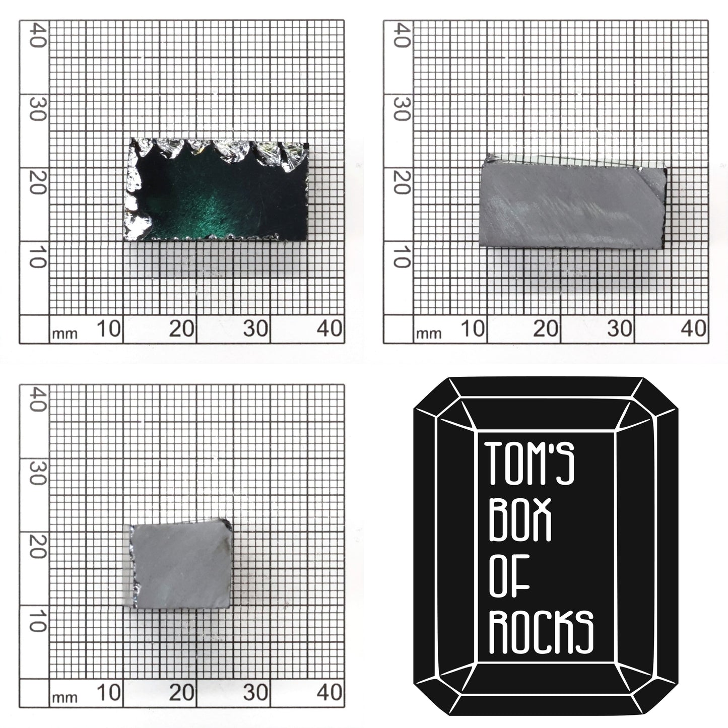 Black Moissanite - Grade A - Faceting Rough