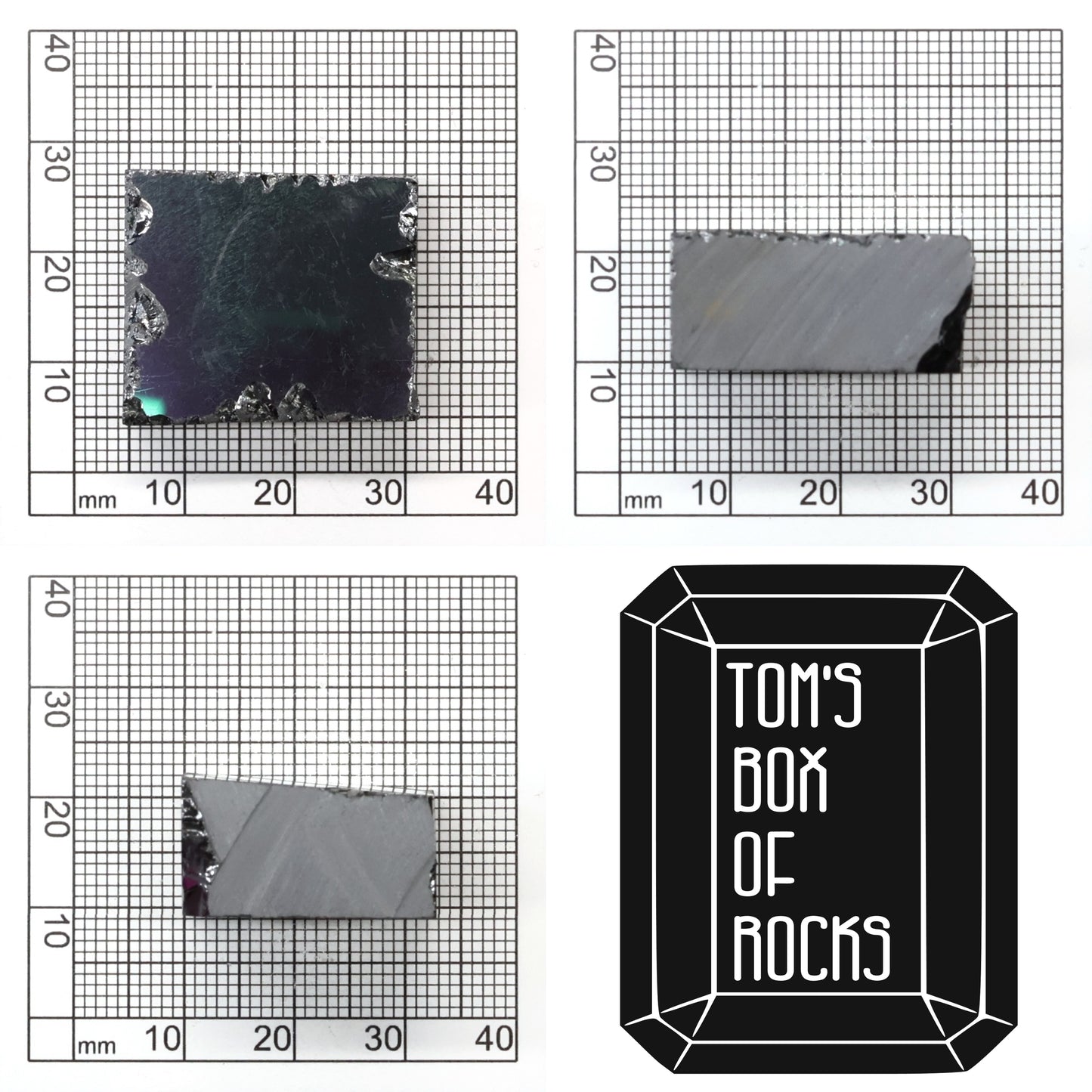 Black Moissanite - Grade A - Faceting Rough