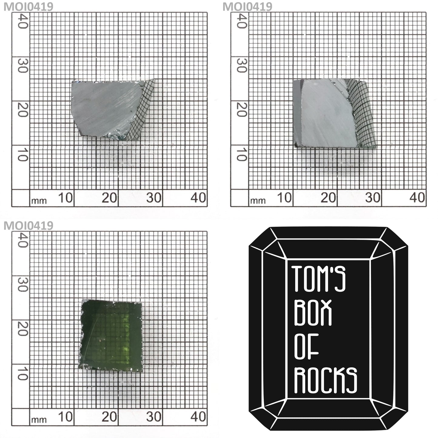 Cyan Moissanite - Grade A - Faceting Rough