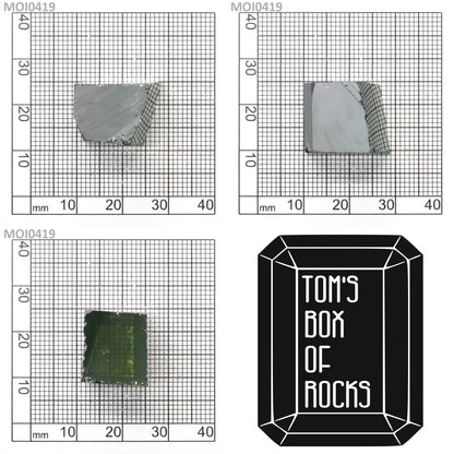Cyan Moissanite - Grade A - Faceting Rough