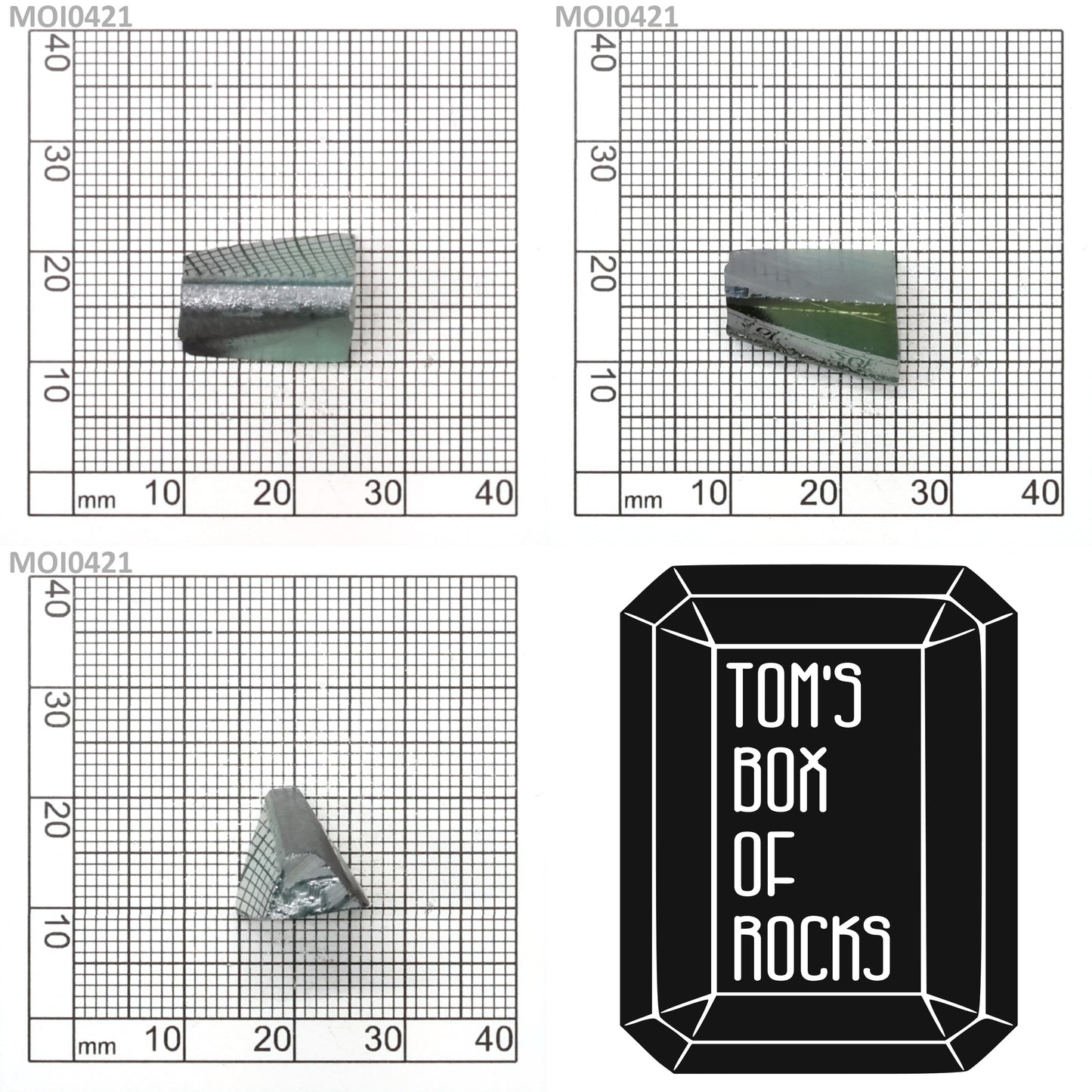 Cyan Moissanite - Grade A - Faceting Rough