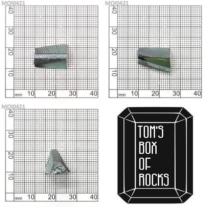 Cyan Moissanite - Grade A - Faceting Rough