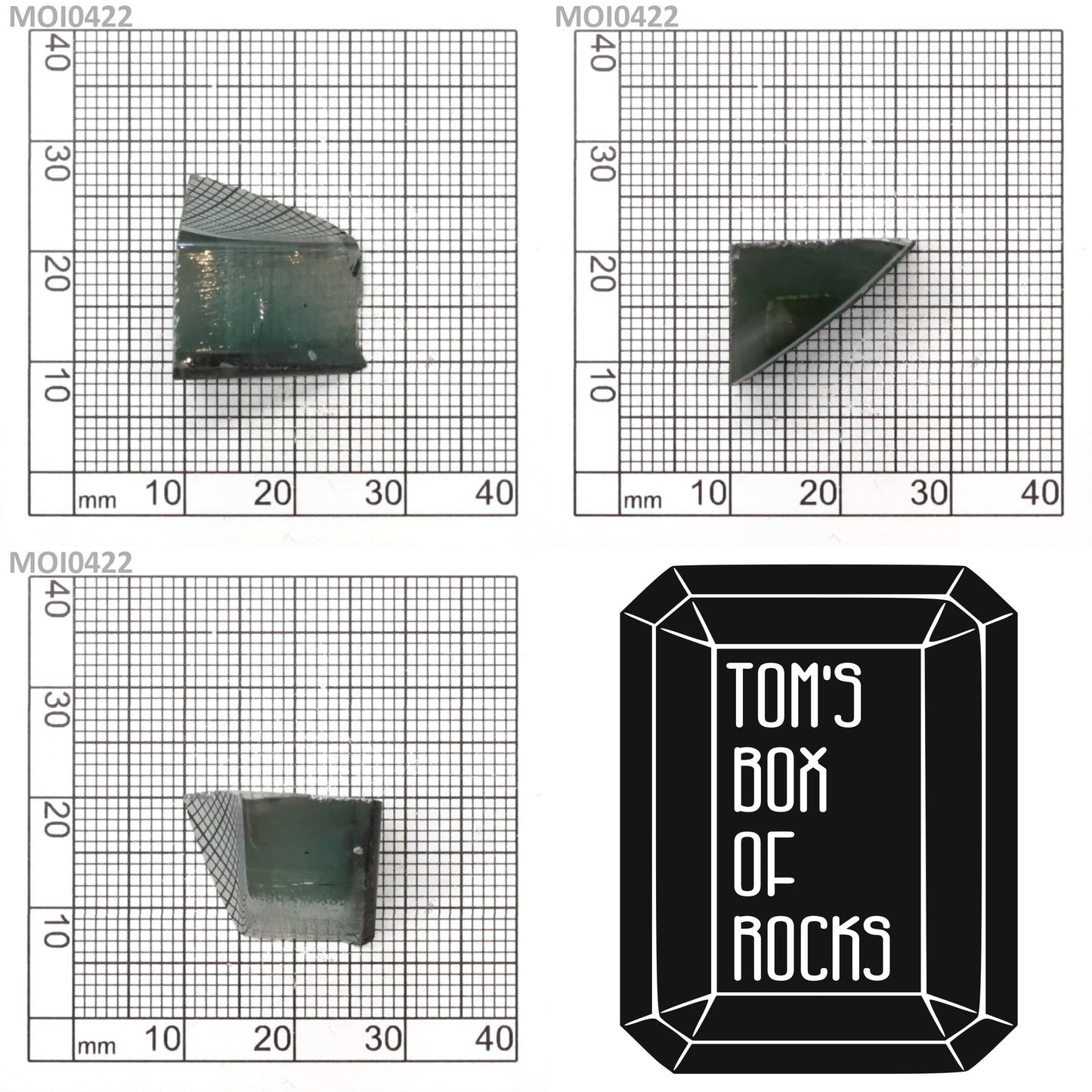Cyan Moissanite - Grade A - Faceting Rough