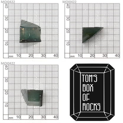 Cyan Moissanite - Grade A - Faceting Rough