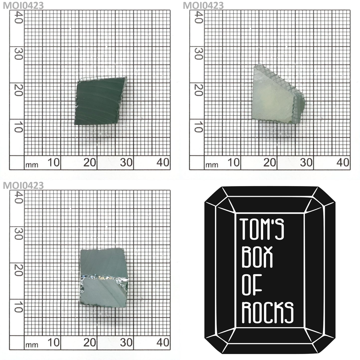 Cyan Moissanite - Grade A - Faceting Rough