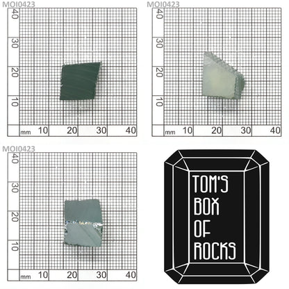 Cyan Moissanite - Grade A - Faceting Rough