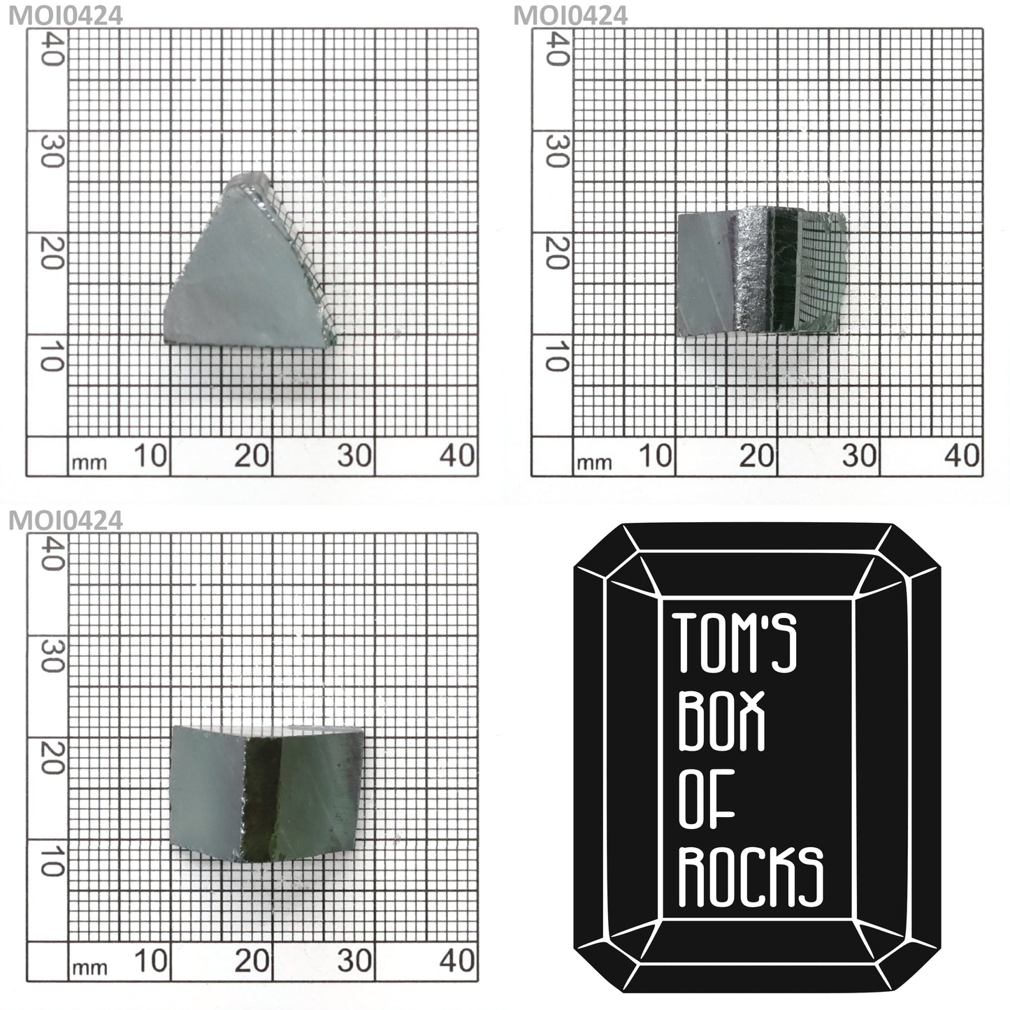 Cyan Moissanite - Grade A - Faceting Rough