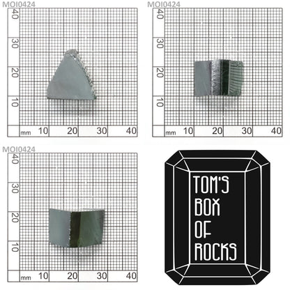 Cyan Moissanite - Grade A - Faceting Rough