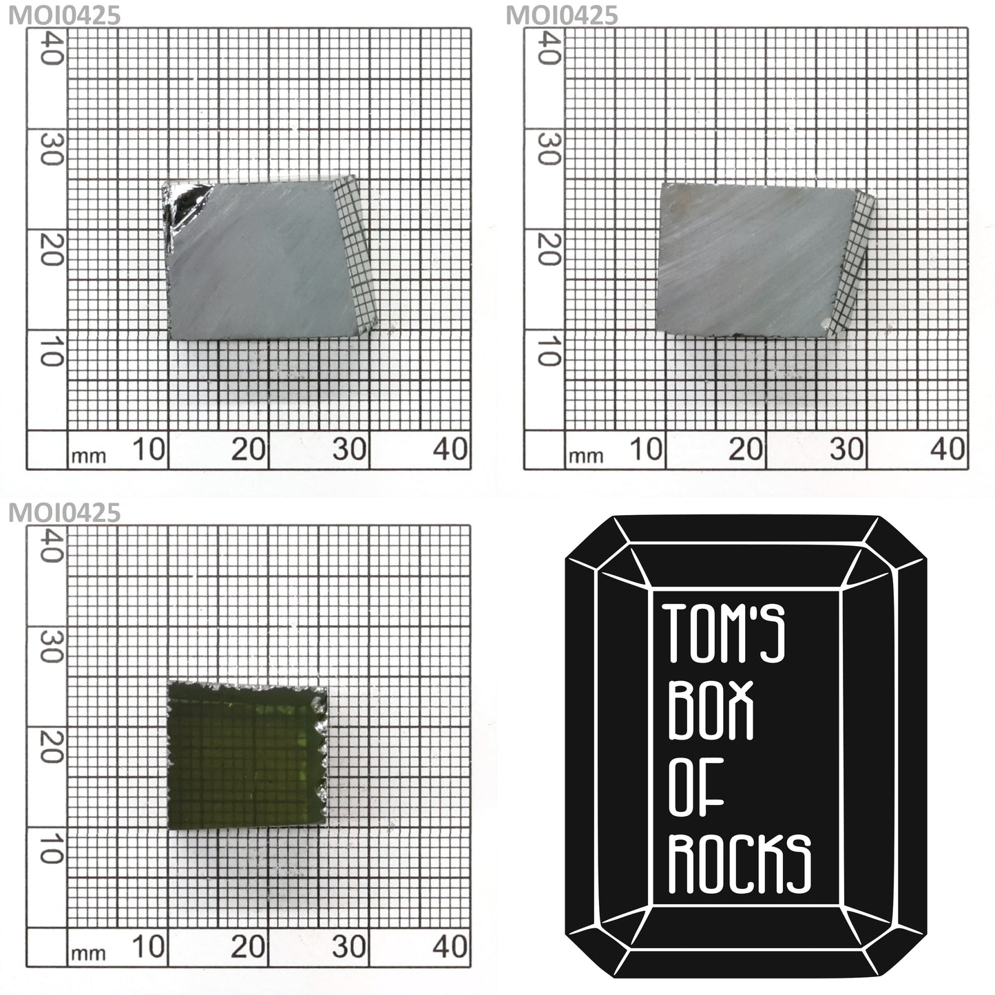 Cyan Moissanite - Grade A - Faceting Rough