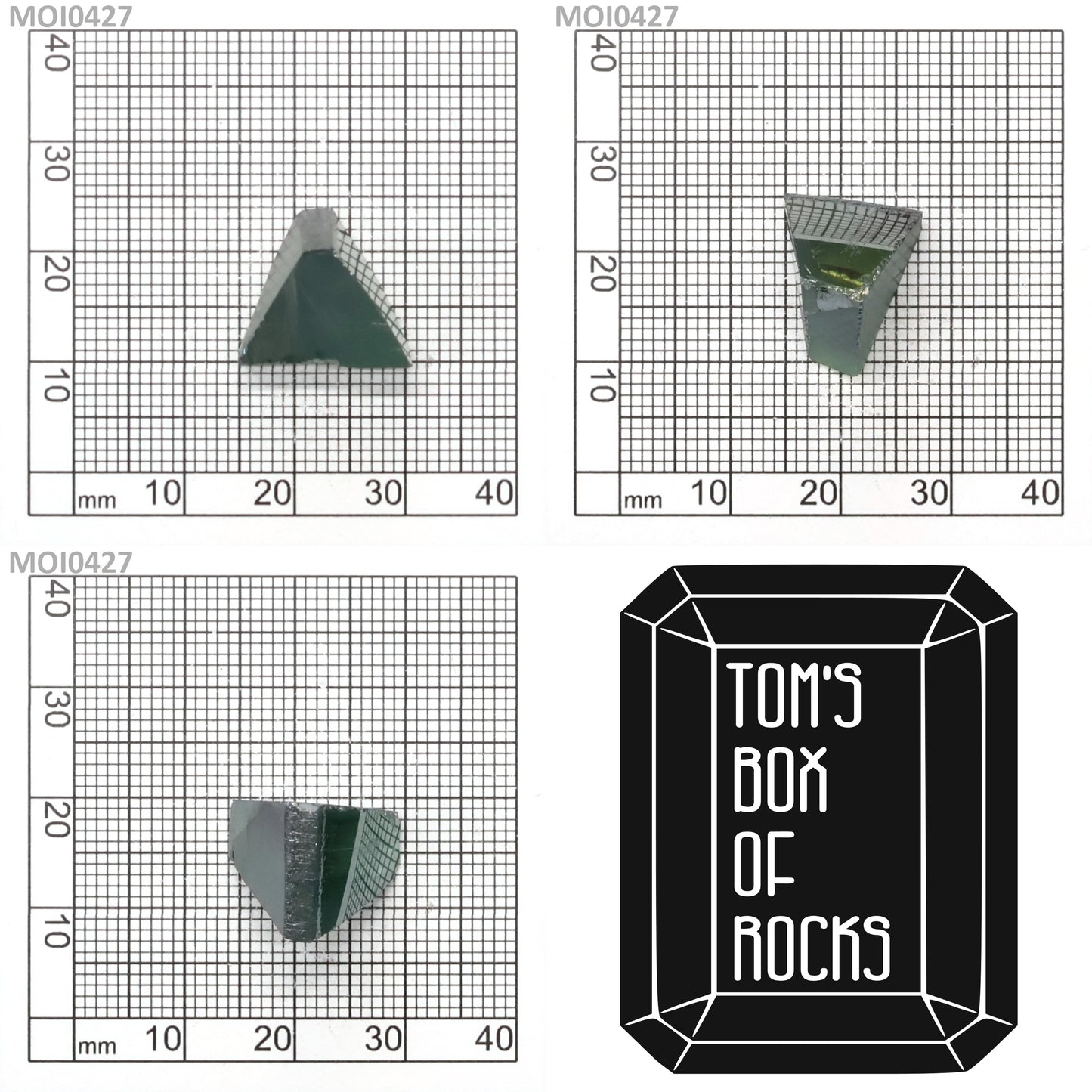 Cyan Moissanite - Grade A - Faceting Rough