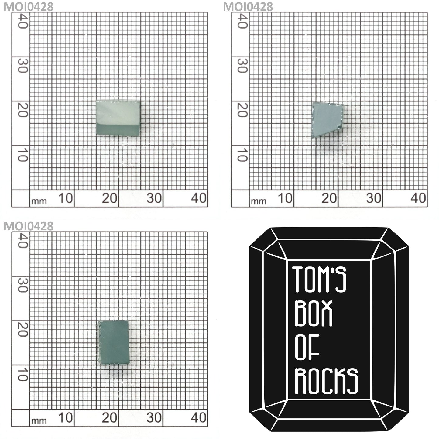 Cyan Moissanite - Grade A - Faceting Rough