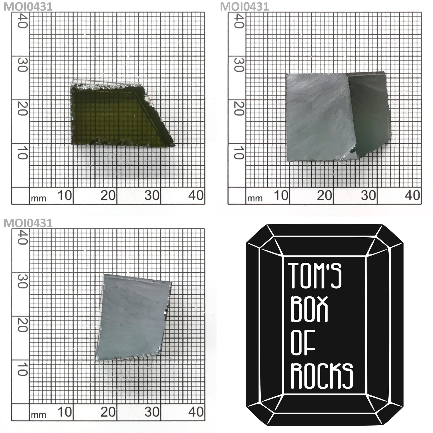 Cyan Moissanite - Grade A - Faceting Rough