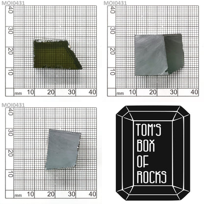 Cyan Moissanite - Grade A - Faceting Rough