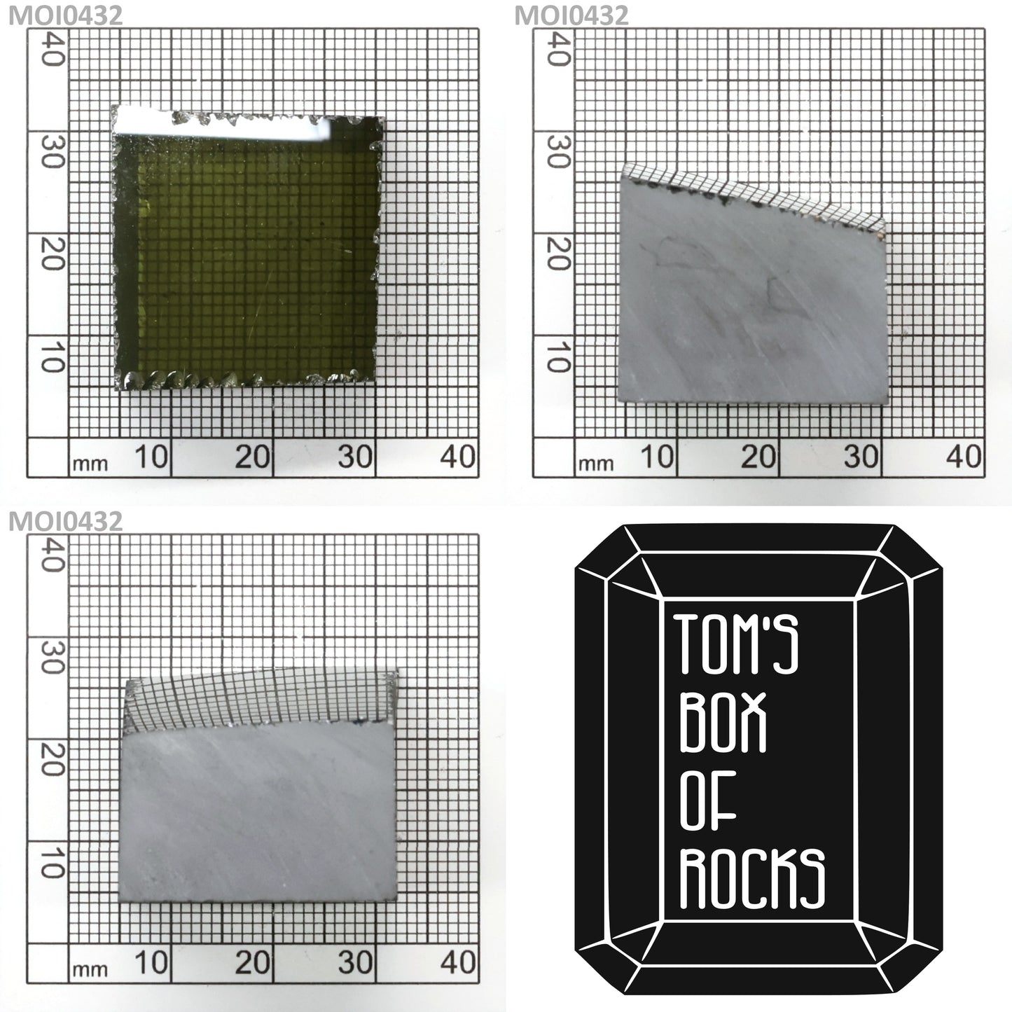 Cyan Moissanite - Grade A - Faceting Rough