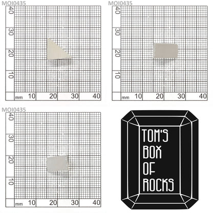 White DEF Color Moissanite - Grade A - Faceting Rough