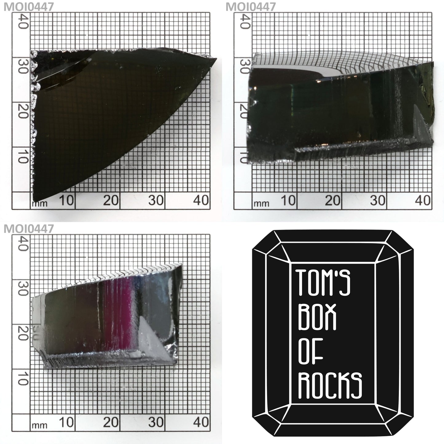 Cyan Moissanite - Grade A - Faceting Rough