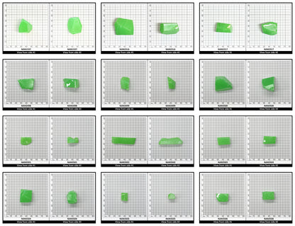 Nanosital Simulated Light Kryptonite Opal Lab Created Faceting Rough for Gem Cutting - #0011/1 - Various Sizes
