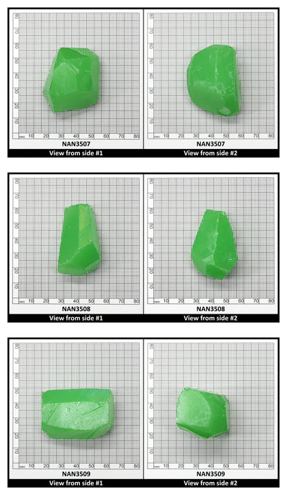 Nanosital Simulated Light Kryptonite Opal Lab Created Faceting Rough for Gem Cutting - #0011/1 - Various Sizes