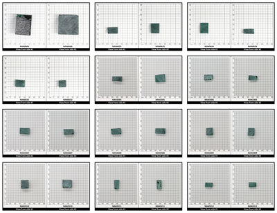 Nanosital Simulated Emerald Lab Created Faceting Rough for Gem Cutting - #0/2 - Various Sizes