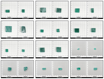 Nanosital Simulated Very Light Emerald Lab Created Faceting Rough for Gem Cutting - #0/4 - Various Sizes