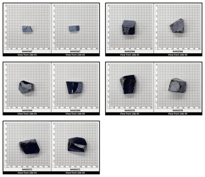 Nanosital Simulated Swiss Blue Topaz Lab Created Faceting Rough for Gem Cutting - #1782 - Various Sizes