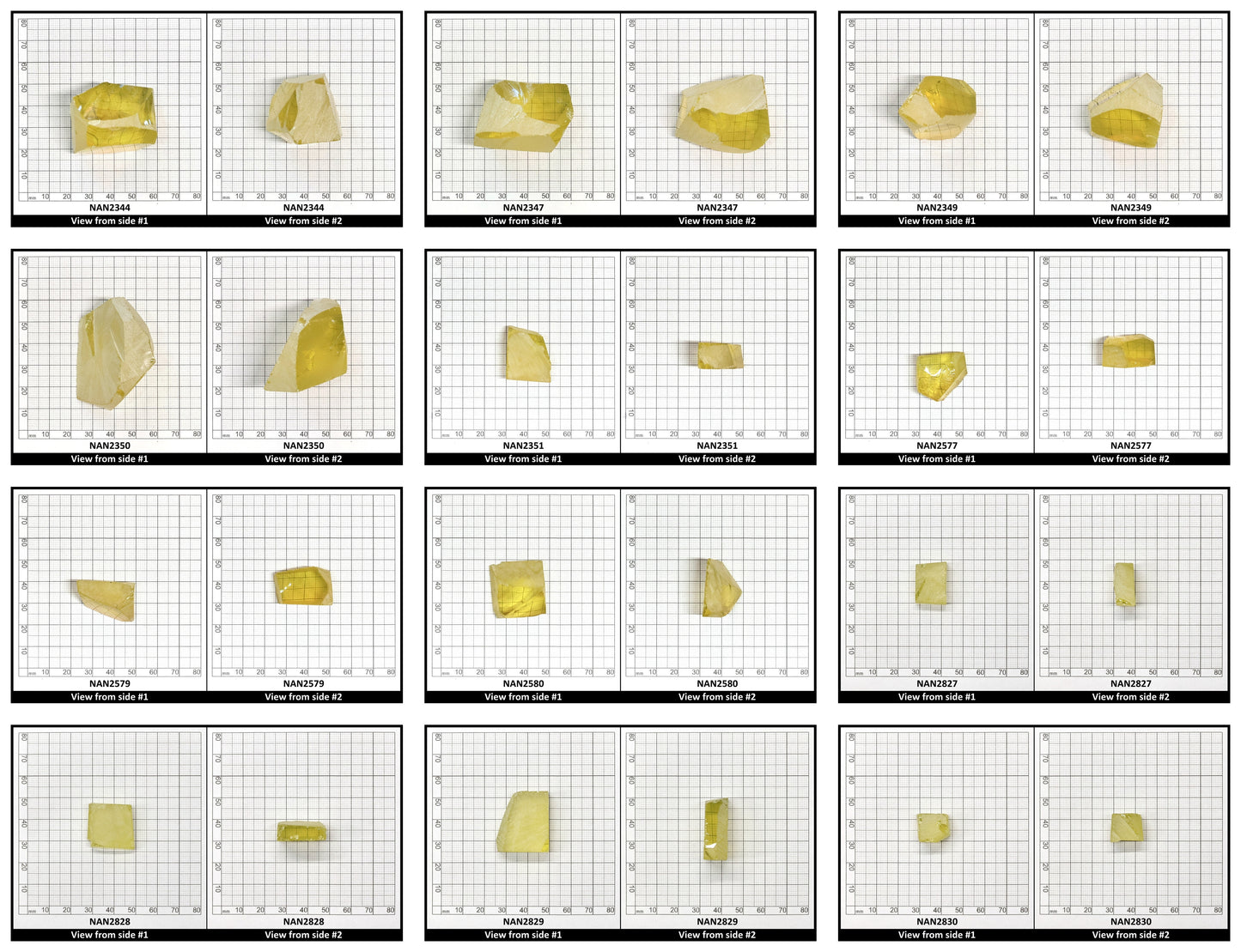 Nanosital Simulated Color Changing Lab Created Faceting Rough for Gem Cutting - #204 - Various Sizes