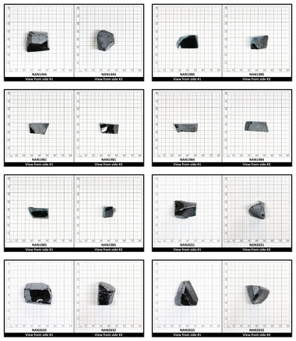 Nanosital Simulated Dark Green Tourmaline Lab Created Faceting Rough for Gem Cutting - #21 - Various Sizes