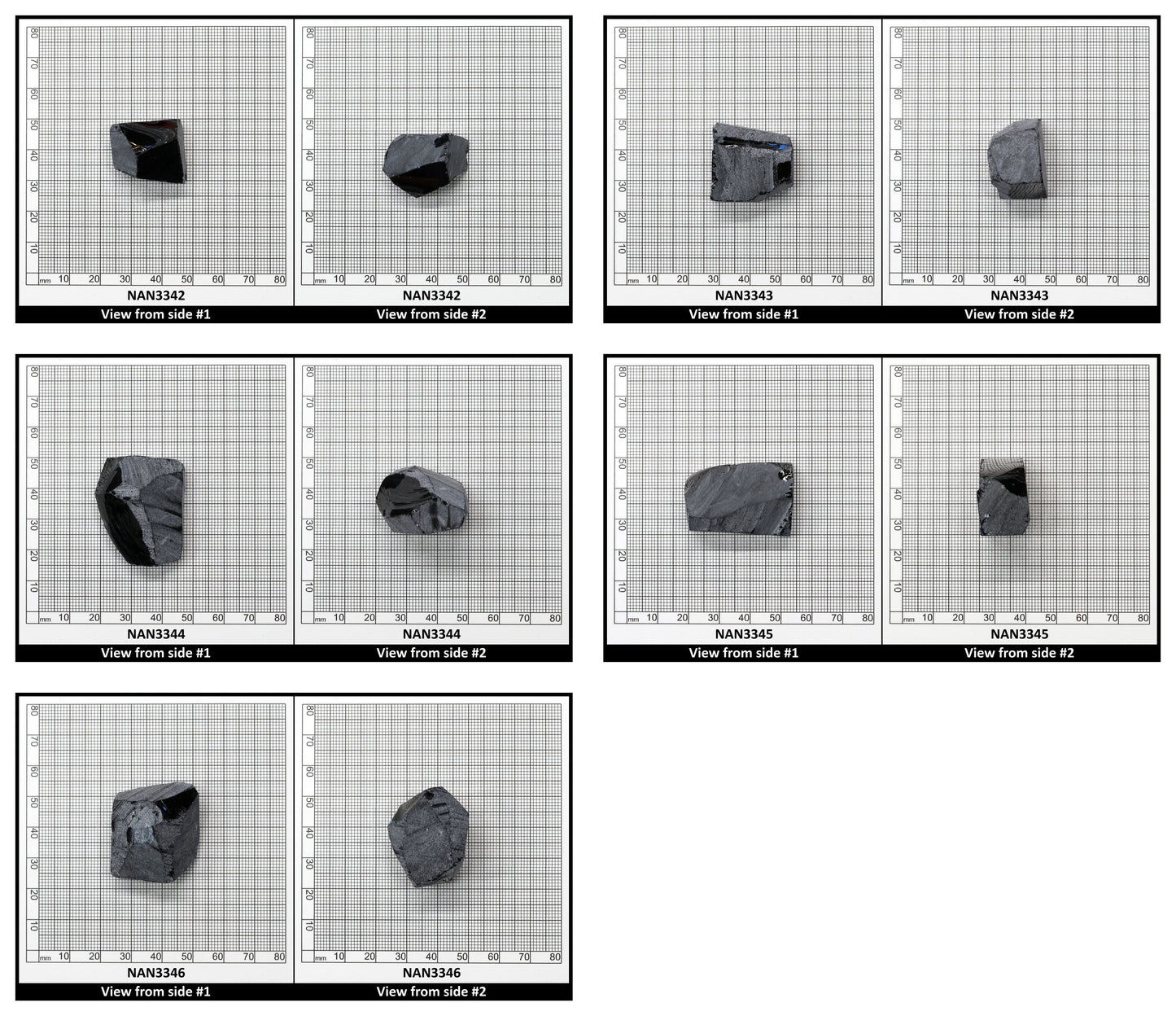 Nanosital Simulated Dark London Blue Topaz Lab Created Faceting Rough for Gem Cutting - #48 - Various Sizes