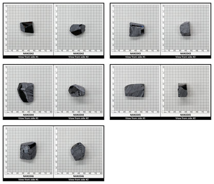 Nanosital Simulated Dark London Blue Topaz Lab Created Faceting Rough for Gem Cutting - #48 - Various Sizes