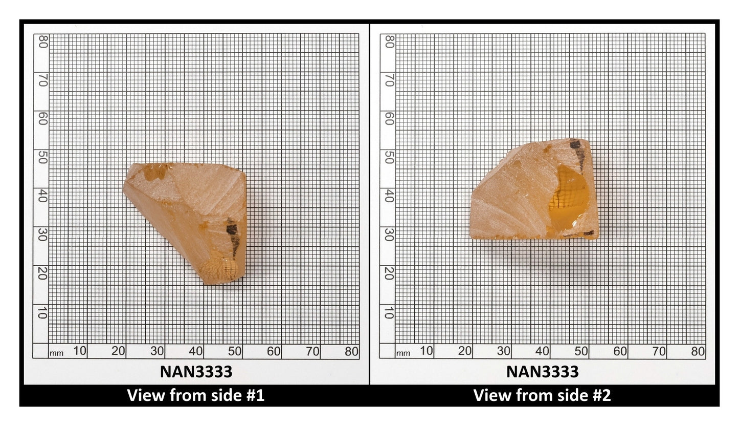 Nanosital Simulated Champagne Morganite Lab Created Faceting Rough for Gem Cutting - #777 - Various Sizes