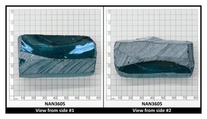 Nanosital Simulated Paraiba Tourmaline Lab Created Faceting Rough for Gem Cutting - #A-108/B - Various Sizes