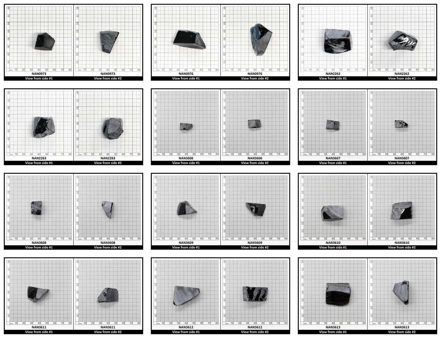 Nanosital Simulated Ocean Steel Lab Created Faceting Rough for Gem Cutting - #A-4016 - Various Sizes