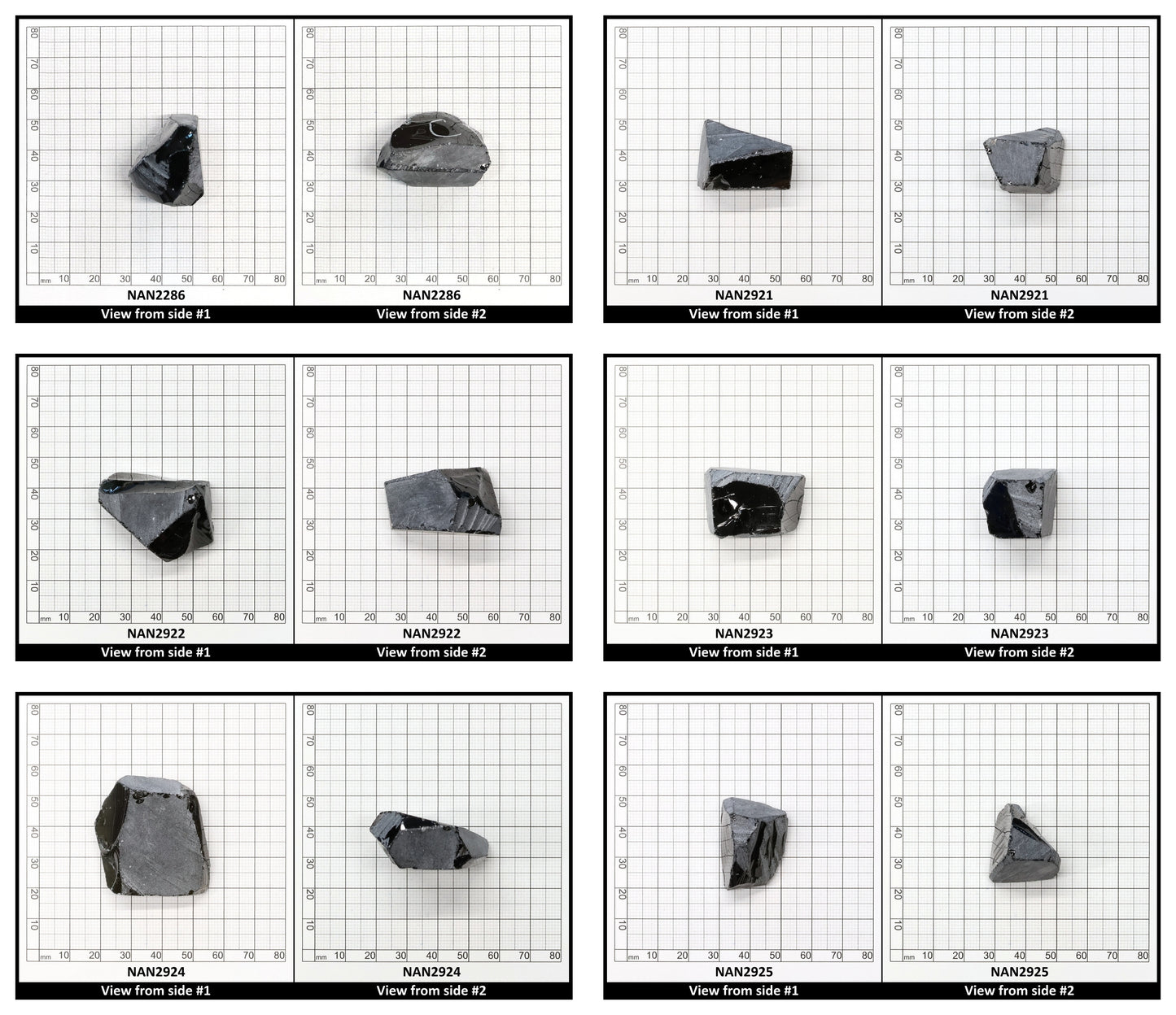 Nanosital Simulated Smoky Quartz Lab Created Faceting Rough for Gem Cutting - #A-4235 - Various Sizes
