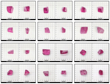 Nanosital Simulated Kunzite Lab Created Faceting Rough for Gem Cutting - #A-4572 - Various Sizes