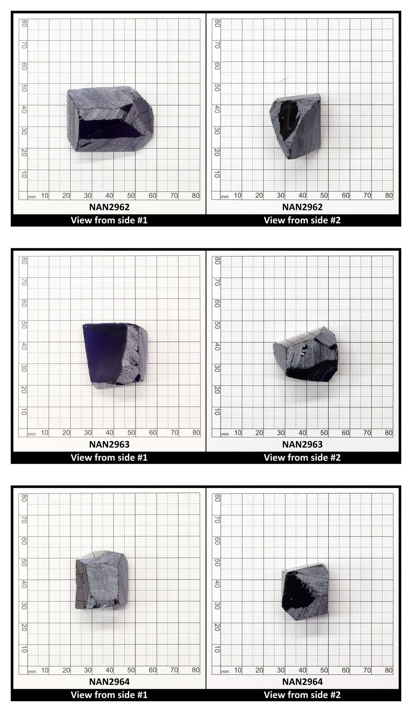Nanosital Simulated Medium Blue Sapphire Lab Created Faceting Rough for Gem Cutting - #A-597 - Various Sizes