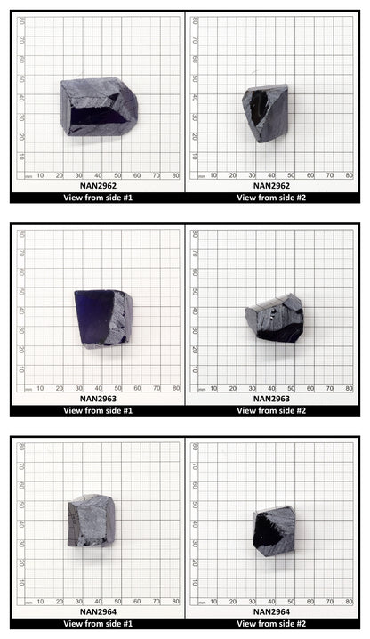 Nanosital Simulated Medium Blue Sapphire Lab Created Faceting Rough for Gem Cutting - #A-597 - Various Sizes