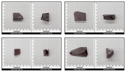 Nanosital Simulated Light Bordeaux Lab Created Faceting Rough for Gem Cutting - #A-7859 - Various Sizes