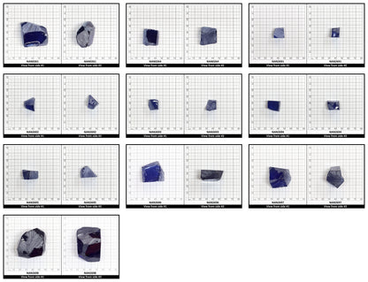 UV Reactive Nanosital #A-8002 Lab Created Faceting Rough for Gem Cutting - Various Sizes