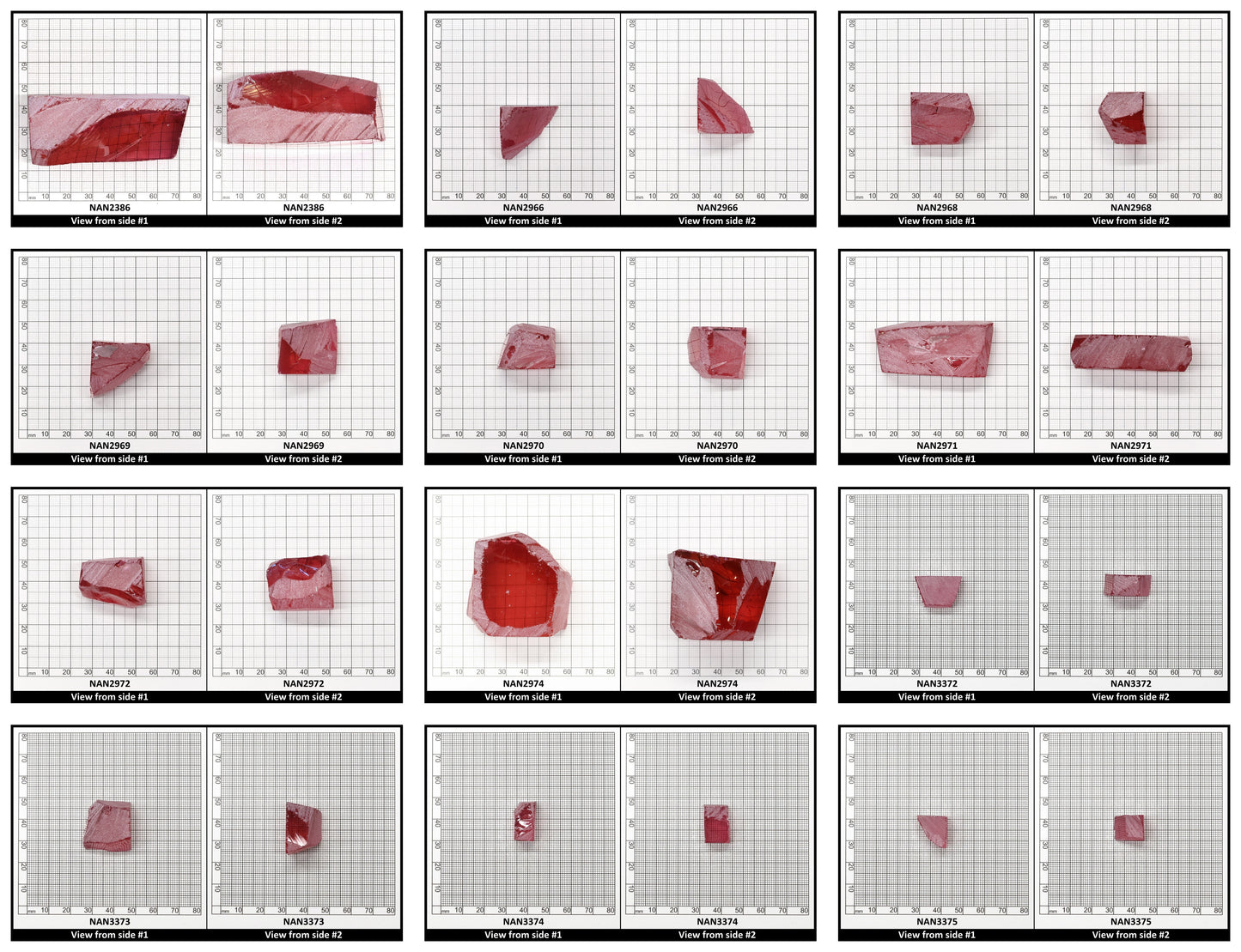 Nanosital Simulated Kunzite Lab Created Faceting Rough for Gem Cutting - #A-8483 - Various Sizes