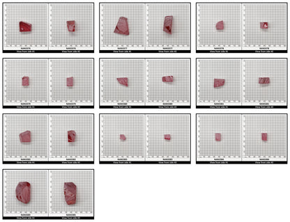 Nanosital Simulated Kunzite Lab Created Faceting Rough for Gem Cutting - #A-8483 - Various Sizes
