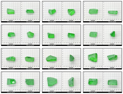 Nanosital Simulated Dark Kryptonite Lab Created Faceting Rough for Gem Cutting - #B-1326 - Various Sizes